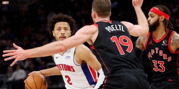 Pistons defeat Raptors to snap a franchise-high 28-game losing run.