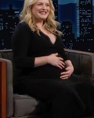 Elisabeth Moss Delights Fans with Pregnancy Announcement on Jimmy Kimmel