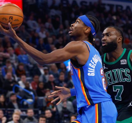 The Celtics' attempt to stage a comeback falls just short against a highly credible Thunder squad.